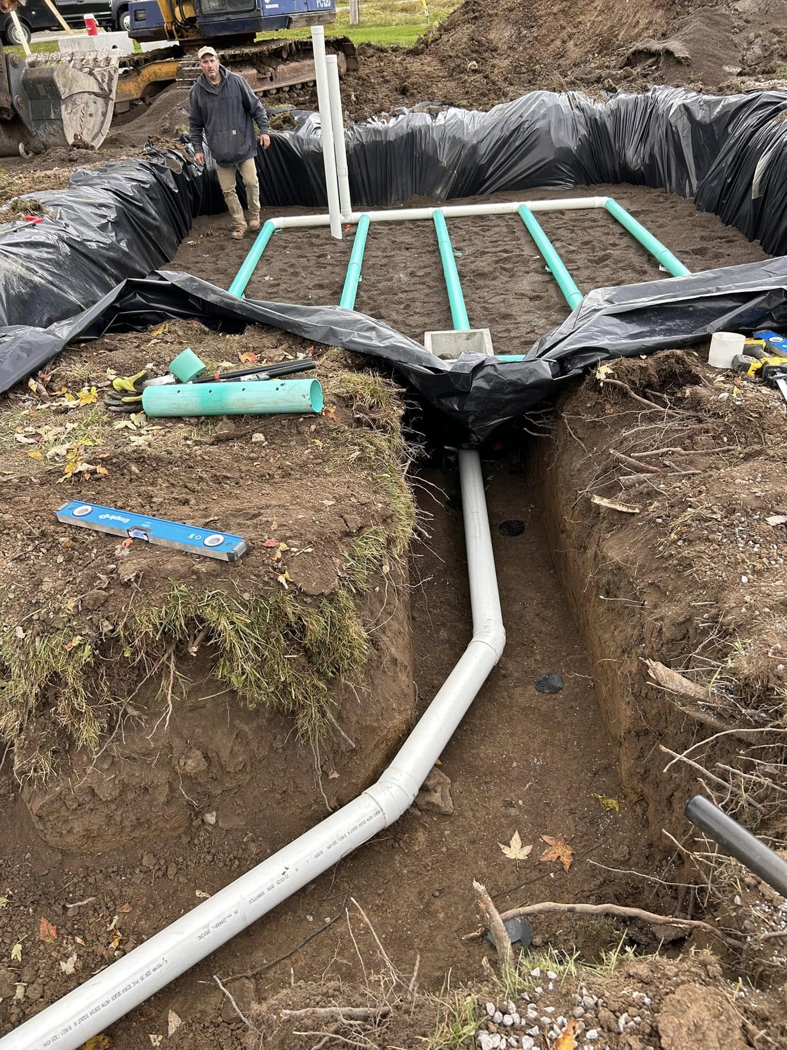 Running Septic Lines