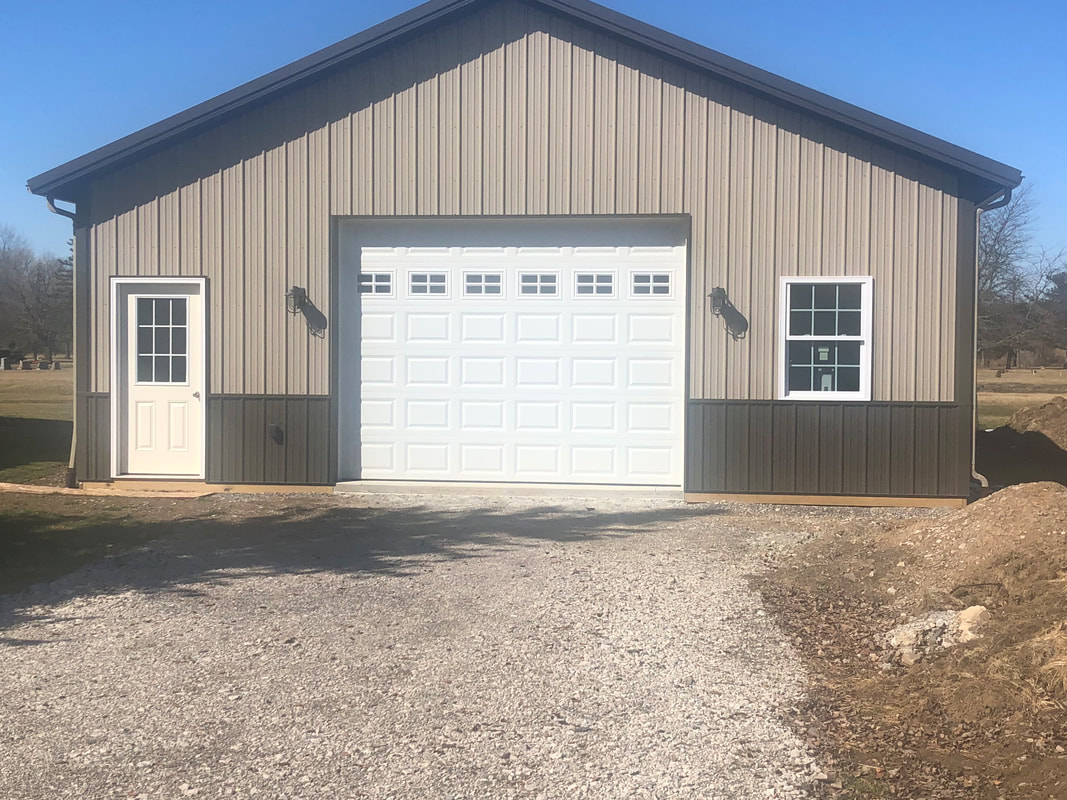 Finished Post Frame Garage